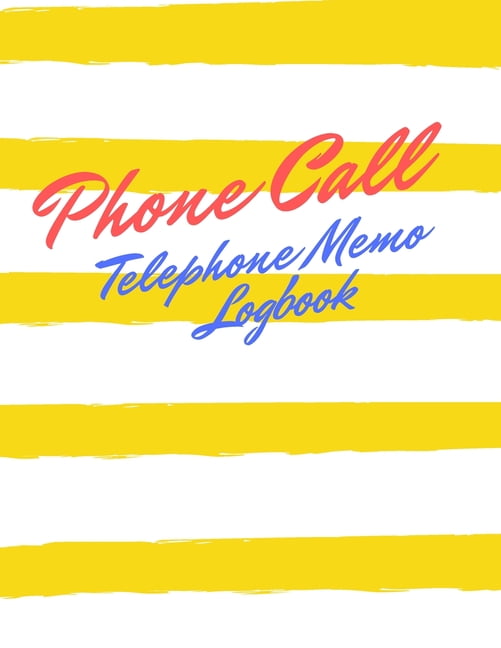 Phone Call telephone memo logbook : Follow Up Phonebook ...