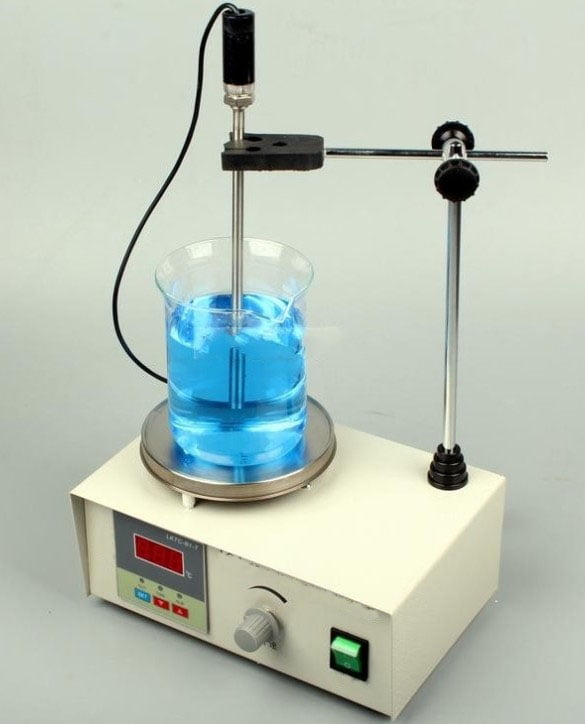 INTBUYING Laboratory Magnetic Stirrer Hotplate Heating Plate 85-2 Digital Hot Plate Mixer 110V 