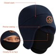 thumbnail image 3 of BASSDASH Bonnet en Molleton Doux 2-en-1 avec Masque de Ski, Rabat d'Oreilles, Bonnet de Pêche, Chasse, pour Hommes et Femmes, Temps Froid, Hiver, 3 of 5