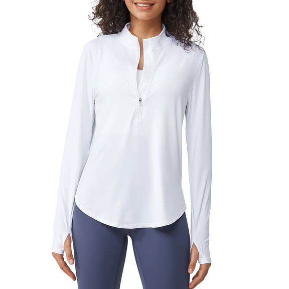 G4Free Womens UPF 50  Sun Shirts Lightweight Golf Shirts Quick Dry Half Zip Workout Tops Running Hiking