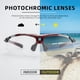 thumbnail image 3 of Gafas de sol deportivas ROCKBROS Gafas de ciclismo fotocromáticas, 3 of 6
