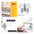 thumbnail image 3 of Grifo para lavabo WMF-4225-1-L con doble manija para uso utilitario, lavandería o taller, 3 of 7