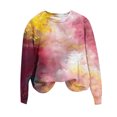 thumbnail image 4 of CLOISE Sweatshirts for Women Graphic Pullover Sweatshirts Round Neck Long Sleeve Hoodies Shirts Multicolor Basic Tops Fall Casual Preppy Clothes XL, 4 of 4