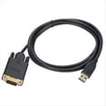 thumbnail image 1 of Cable USB 3.0 A VGA de 1,8 M (1080P) Conversor USB 3.0 Macho A VGA Macho para Portátil, Proyector de Vídeo Externo UHD., 1 of 5