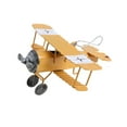 thumbnail image 4 of Avión de metal decorativo, pequeño modelo de avión biplano, miniavión colgante, decoración del hogar, artesanía, modelo de de hierro para sala de, 4 of 8