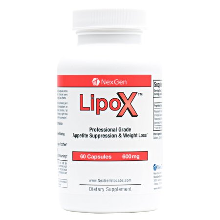 LipoX- Advanced Strength Diet Pills For Weight Loss and Appetite Suppression. Decrease Your Appetite, Lose Weight, and Burn Fat (Best Exercise To Lose Male Breast Fat)