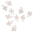 thumbnail image 7 of 10 Pieces Pearl Crystal Flower Embellishments for Cell Phone Case Garment Decor, 7 of 7