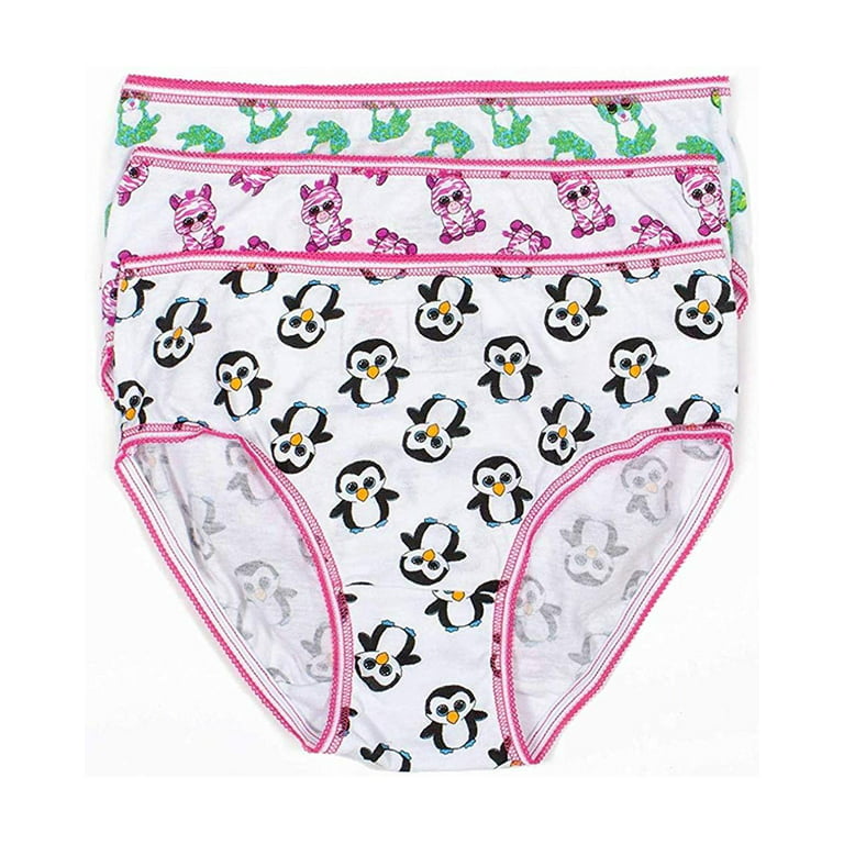 TY Girls Panties Beanie Boos 3 Pk Briefs Fun Underwear, Size: 10