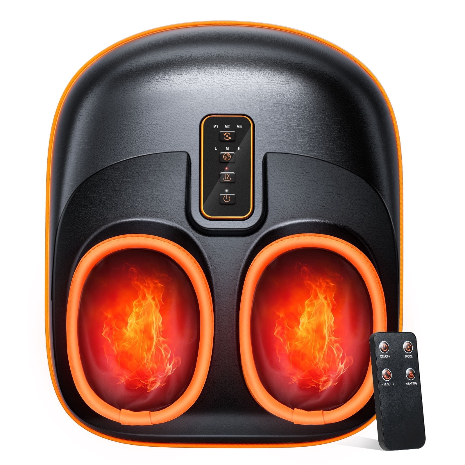 Foot Massager with Heat, Foot Spa, Shiatsu Foot Massager with 6 Airbags & 29 Massage Nodes, Adjustable Heat & Auto Shut-Off, Deep Kneading Foot Massage Gifts for Women Men, Fits Up to 13"