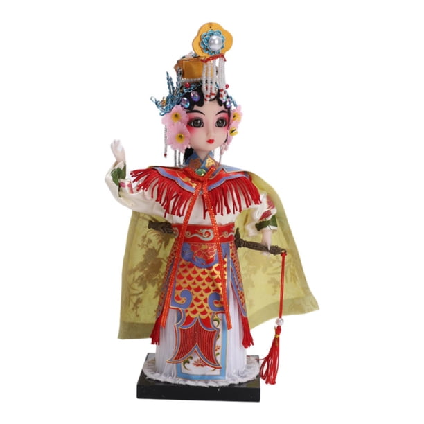 Adorno de muñeca de la Ópera de Pekín, figura de estilo chino para amantes de la Ópera de Pekín. Estilo B