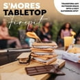 thumbnail image 6 of Tabletop S'Mores Maker Kit & Charcuterie Serving Set, Includes 4 Extendable Roasting Sticks, Bamboo Tray, Gift for Houswarmings, Parties and Weddings, Give Fun for Family Night, 6 of 7