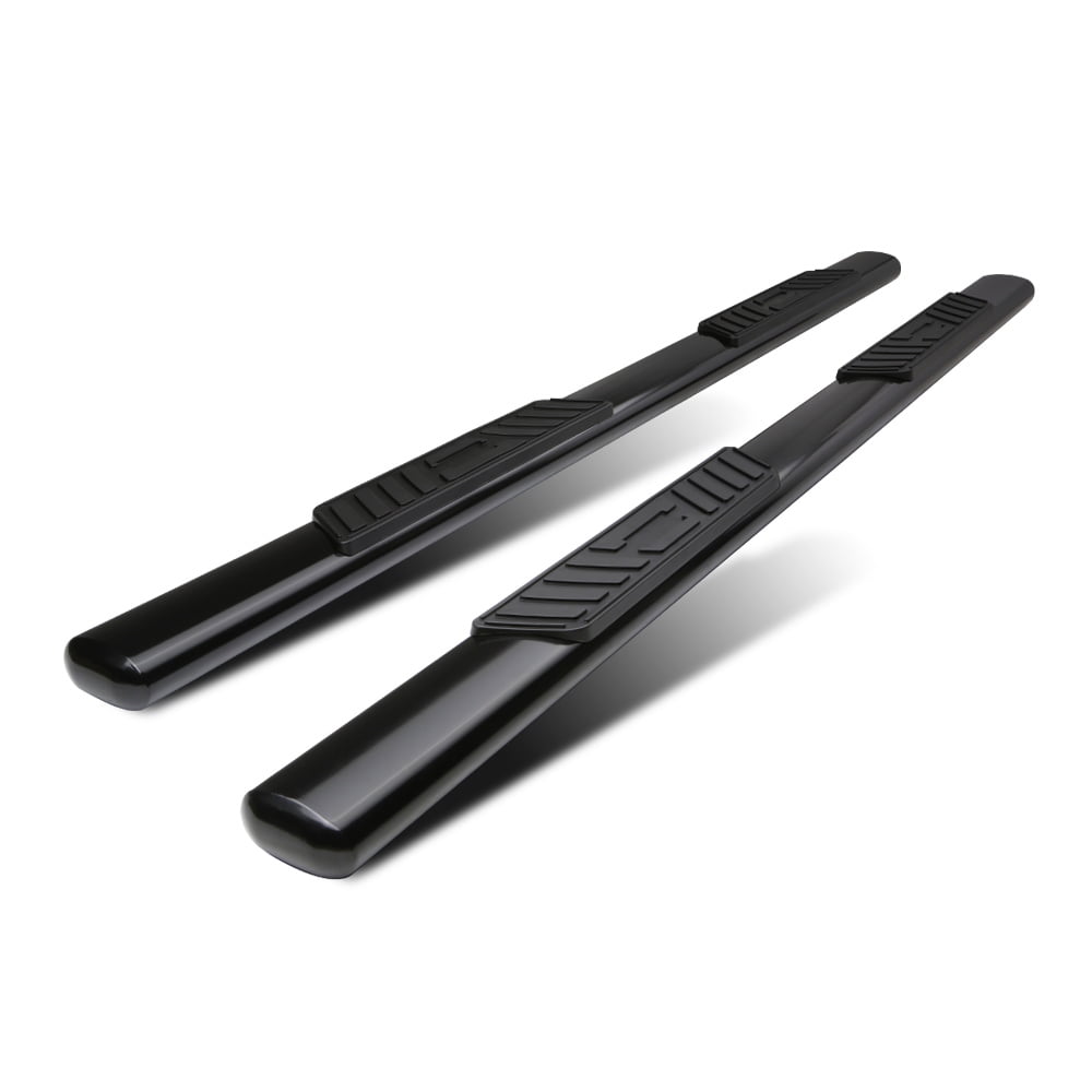 Black 5" Oval Side Step Nerf Bar Running Board for 04-08 Ford F150 Ext/Super Cab