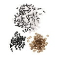 thumbnail image 1 of 200 Piezas de Ojos de Seguridad con Respaldos de Plástico para Muñeco de Oso de Peluche, Juguetes Blandos para , M perfke Muñecas ojos de seguridad, 1 of 9