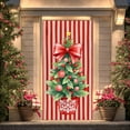 thumbnail image 6 of Christmas Door Cover Banner Corgi Dog Bow Bell Design Merry Christmas Banners Background for Winter Holiday Xmas Party Decoration, 6 of 9