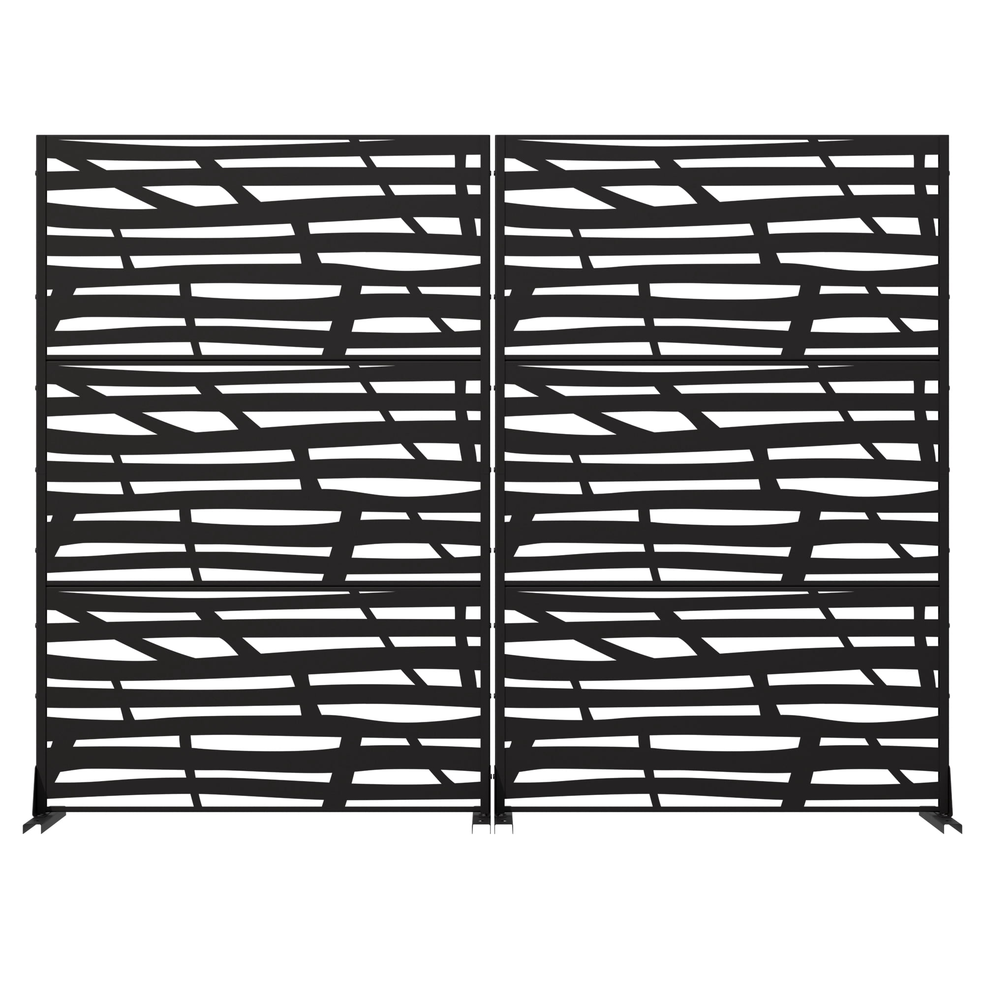 Metal Privacy Screen Fence Panel with Stylish Pattern