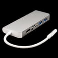 thumbnail image 3 of Hub De Tipo C Con Puerto Ethernet, 4K USB C A , 2 Puertos USB 3.0, 1 Puerto USB 2.0, Lector De Tarjetas / TF, Portátil Para Laptops Macarena Cable divisor de enchufe RJ45, 3 of 8