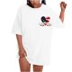 thumbnail image 4 of Camiseta de Cuello Redondo Impresa Delantera Y Trasera Del Día de la Independencia de las Mujeres, Tops Cortos Casuales para las Mujeres, 4 of 5