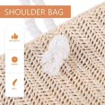 thumbnail image 5 of Bandolera tejida a la moda para mujer, bolso de viaje de playa tejido de paja para verano, 1 Uds. (correa para bolso de Color aleatorio) Sincero Electrónica, 5 of 5