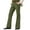 Army Green, variant on Slim Pants for Men Green Zipper Flared Leg Dress Pants Slim Fit Bell Bottom Twill Trousers Trendy Trouser Mens L