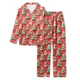 thumbnail image 5 of Gubotare Cute Boy Christmas Pajamas Boys Pajamas Set for Kids 2 Piece Long Sleeve Soft Cozy Sleepwear Stretch Fashion Pjs for Big Boys Size 7-8 (Watermelon Red,7-8 Years), 5 of 6