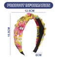 thumbnail image 2 of Diademas para mujer,Diademas para mujer,Diademas para mujer Diademas,Diadema ancha anudada,Diadema superior adornada con joyas,Diadema elegante para el cabello para mujer, 2 of 5