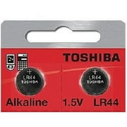 Toshiba LR44 - A76 Alkaline Button Battery 1.5V - 2 Pack + FREE SHIPPING!