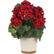 Nearly Natural 17" Geranium Silk Plant, Green