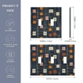 thumbnail image 2 of Yayeee Toggle Light Switch Wall Plate 3-Gang 6.37"x4.48" Decorative Outlet Cover, Orange Checkered Pattern, 2 of 7