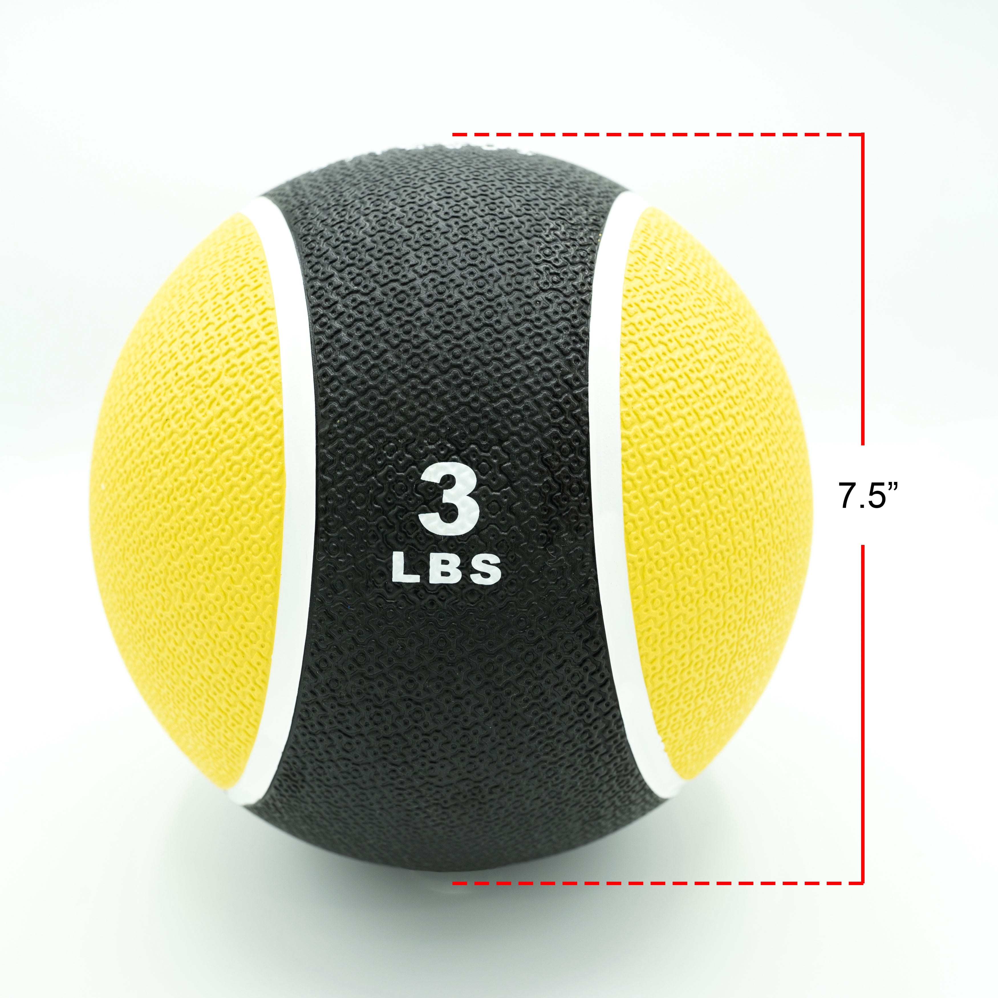 Valor Fitness Medicine Ball, 3 lb Total Body Core Arm Strength Toning Exercises Home Gym Workout