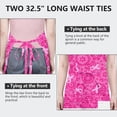 thumbnail image 6 of Pink Ribbon Apron-Garden Aprons for Women with Pockets-Cotton Linen Waterproof Kitchen Cooking Gardening Aprons Adjustable for Kitchen,Cooking,BBQ and Salon 32"x27", 6 of 7