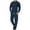 Navy, variant on HAiming Men Corduroy Sets 2 Piece Outfits Stand Neck Button Tops and Cargo Pants Athletic Tracksuit with Pockets