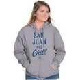 thumbnail image 3 of San Juan Puerto Rico Chill Vintage Zip Up Hoodie Men's Women's Brisco Brands S, 3 of 5