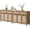 Reclaimed Caramel Oak, variant on SICOTAS 43.5"W Boho Sideboard Buffet Set of 2 with 3 Rattan Doors & 2 Large Drawers –Farmhouse Buffet Cabinet with Adjustable Shelves & Sotrage for Living Room, Entryway, Kitchen,Natural Oak