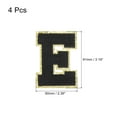 thumbnail image 2 of Uxcell 4Pcs Chenille Letter Patches Iron on Letter Patches Black E Alphabet Decorative Repair Embroidered Patches, 2 of 5