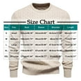 thumbnail image 3 of ZCFZJW Men's Pullover Sweater Lightweight Fall Crewneck Cable Knit Long Sleeve Sweater Classic Soft Knitted Sweaters with Ribbing Edge White XXL, 3 of 4