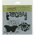 thumbnail image 2 of Crafter's Workshop Template 6"X6"-Regal Butterfly, 2 of 2