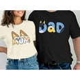 thumbnail image 3 of MOUSYA Dog Mom Shirt Mom and Dad Shirts Couple Outfit T-Shirt Casual Letter Graphic Top Tees, 3 of 11