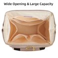 thumbnail image 4 of Mochila para pañales Sunveno Open Wide café resistente al agua, 4 of 6