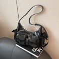 thumbnail image 3 of Bolso Azafa Multipoc Un Multicebo Punk La Axila Elegante Chic Vagabundo para Mujeres Pumas Hombro Pudo Gran Capacidad Correa Ajustable Informal, 3 of 9