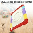 thumbnail image 3 of for iPad Pro 12.9 inch Case (2022/2021/2020/2018), 360 Rotating Shockproof Cover with Stand, Handle, Shoulder Strap, Rainbow Red, 3 of 7