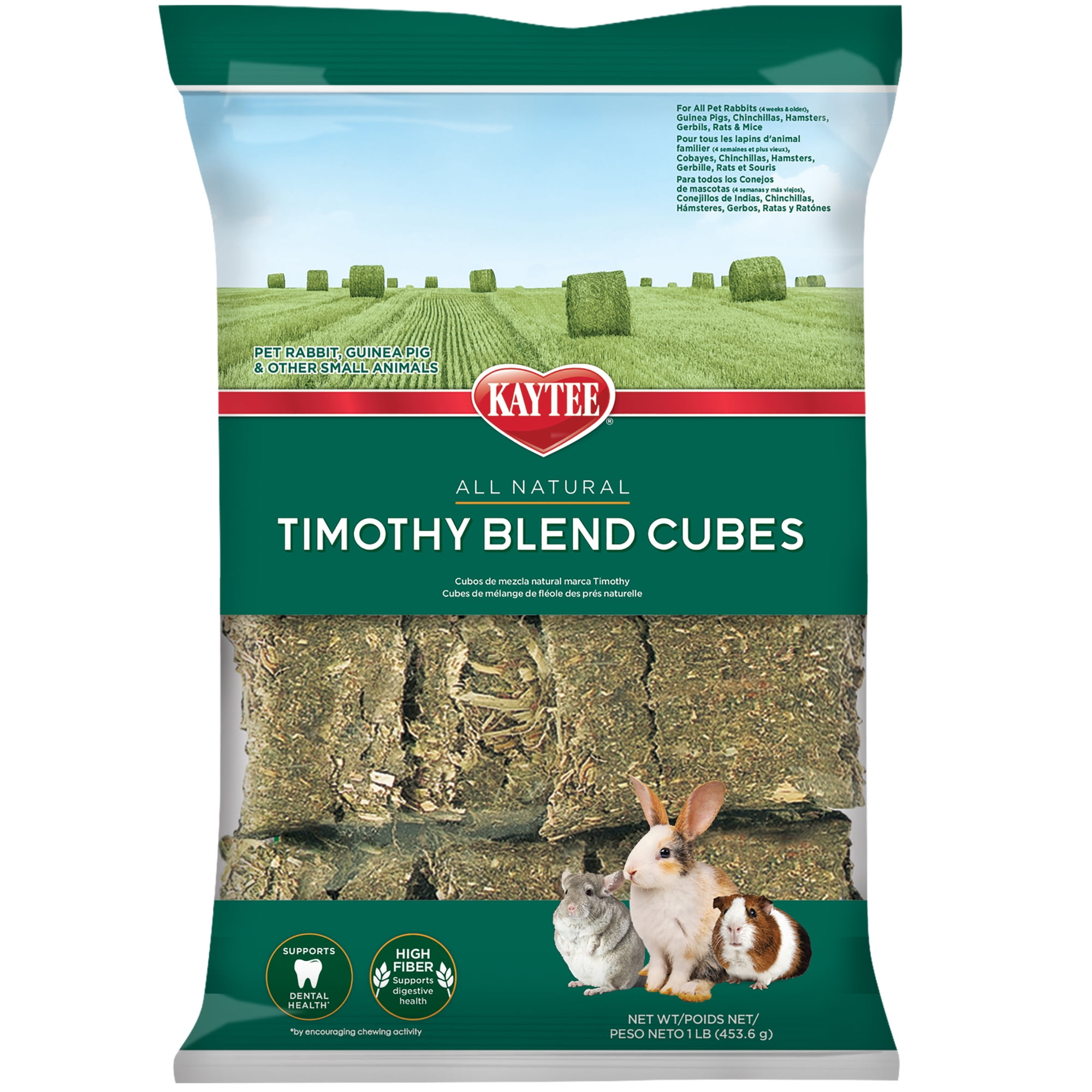 Kaytee Timothy Hay Blend Cubes, 1 Pound