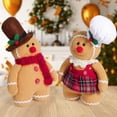 thumbnail image 3 of Gingerbread Man Christmas Decoration Gingerbread Man Baby Doll Cute Party Wool Gingerbread Man Toy Decoration, 3 of 10
