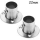 thumbnail image 1 of Paquete de 2 varillas de armario de acero inoxidable, soporte de enchufe ajustable, soporte para fijación de tuberías, accesorios para postes colgantes de armario, 1 of 5