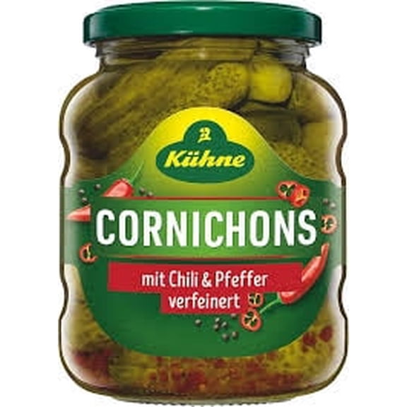 Kuehne Cornichons Hot-330g
