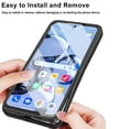 thumbnail image 4 of for Samsung Galaxy S26 Case with Built-in Screen Protector, Clear Shockproof Slim Full Body Protection Soft TPU Bumper Dual Layer Rugged Cover for Samsung Galaxy S26, Black, 4 of 5