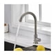 thumbnail image 1 of Grifo monomando de cocina de agua fría, giratorio 360°, grifo monomando para fregadero de cocina, acero inoxidable, 1 of 1
