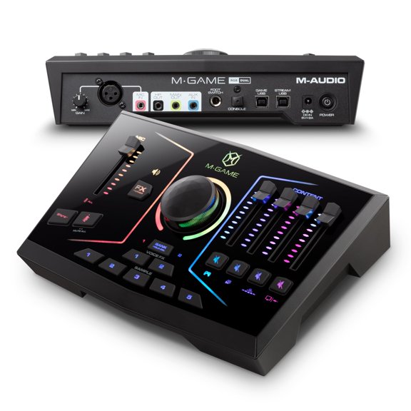Interfaz de Audio M-GAME RGB Dual USB con Efectos de Voz
