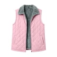 thumbnail image 4 of LUVDA Women's Quilted Puffer Vest with Fleece Collar - Sleeveless Zip Up Warm Jacket for Casual Fall Winter Layering, 4 of 6