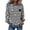 C-White, variant on Women's Casual Crew Neck Sweatshirt Distressed Denim Print Pullover Loose Crewneck Long Sleeve Top