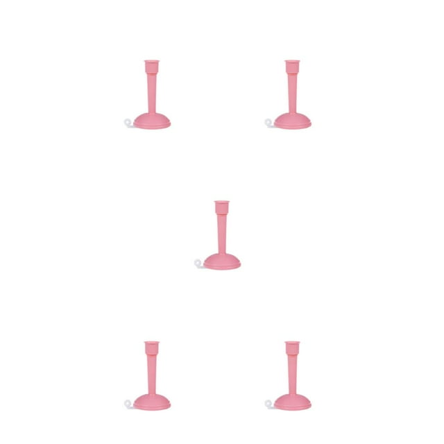 ZheElen Rallonge de Robinet Réglable 17mm Économiseur d'Eau pour Lavabo Pulvérisateur Aérateur Café Restaurant Buse de Pulvérisation Amovible Rose Court 5Set